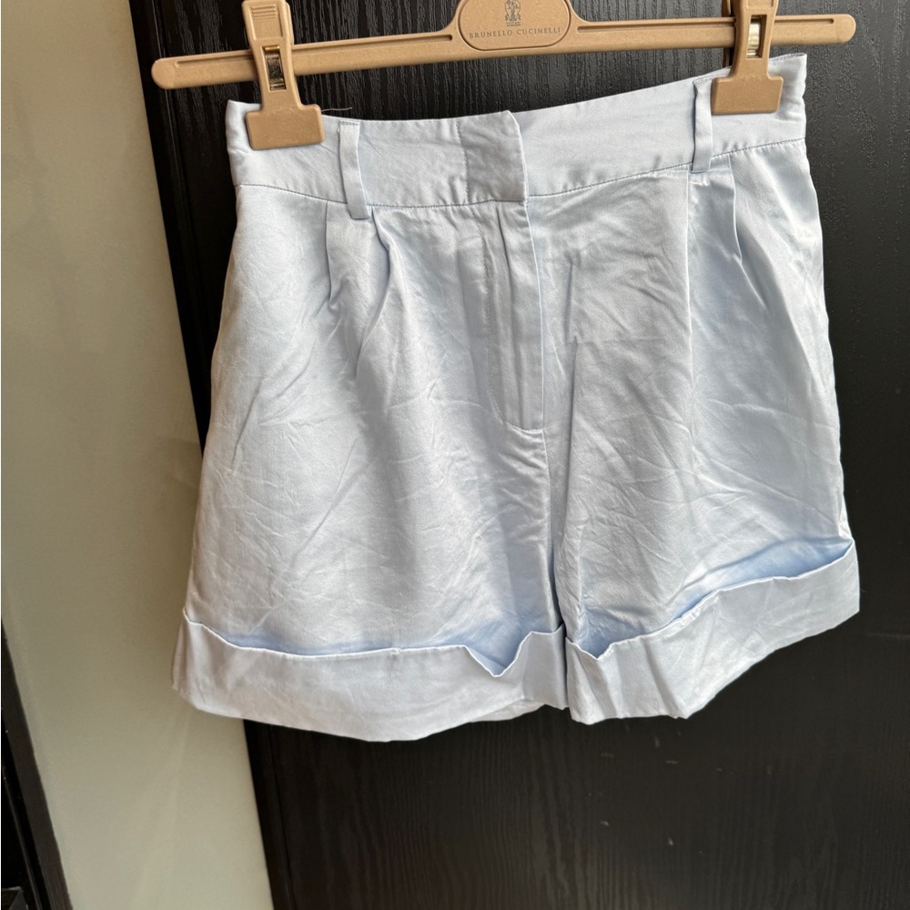The Bar Silk High Waist Women's Shorts